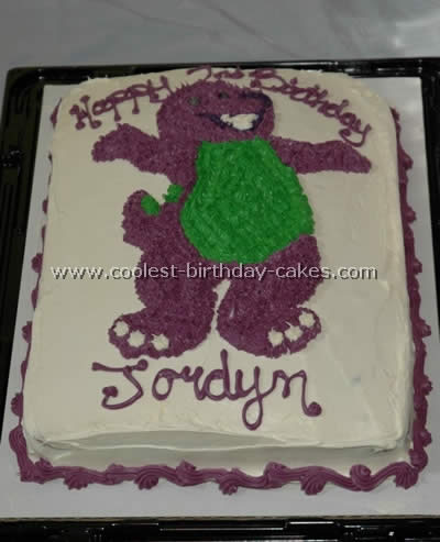 Coolest Barney the Dinosaur Cakes and Barney Cake Designs