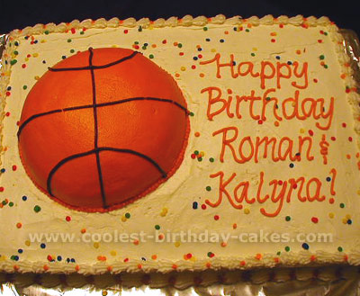 Basketball Birthday Cake Picture