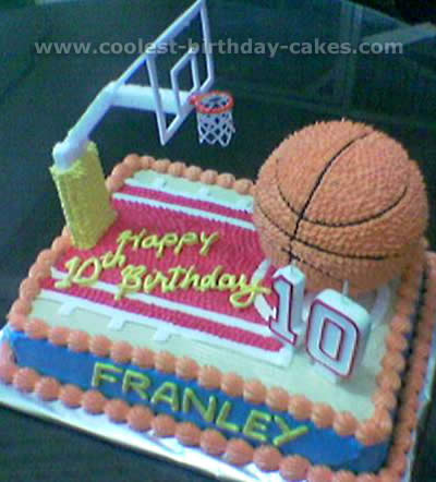 Basketball Birthday Cake Picture