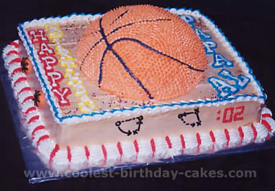 Basketball Birthday Cake Picture