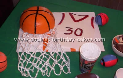 Basketball Birthday Cake Picture