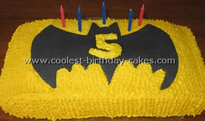 Batman Birthday Ribbon Cake Design 4 by Yalu Yalu