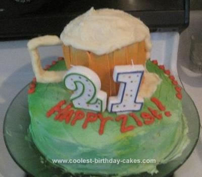 Coolest Beer Mug Birthday Cake