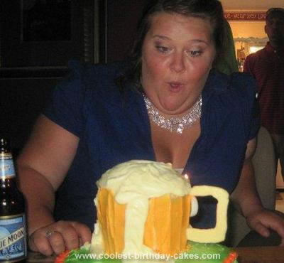 Coolest Beer Mug Birthday Cake