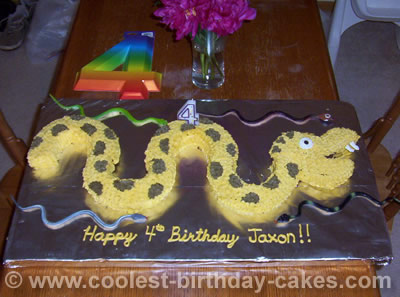 Snake Birthday Cake Picture