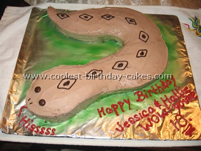 Snake Birthday Cake Picture