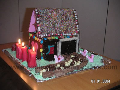 Candy House Cake Photo