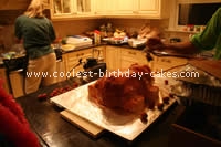 Pig-Shaped Birthday Cake Ideas and Photo