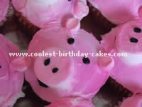 Pig-Shaped Birthday Cake Ideas and Photo