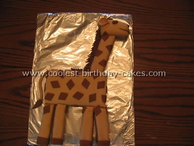 Giraffe Birthday Cake Photo