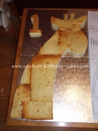 Giraffe Birthday Cake Photo