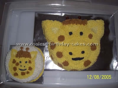 Giraffe Birthday Cake Photo