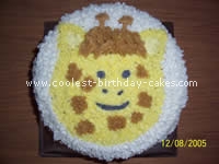 Giraffe Birthday Cake Photo