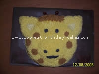 Giraffe Birthday Cake Photo