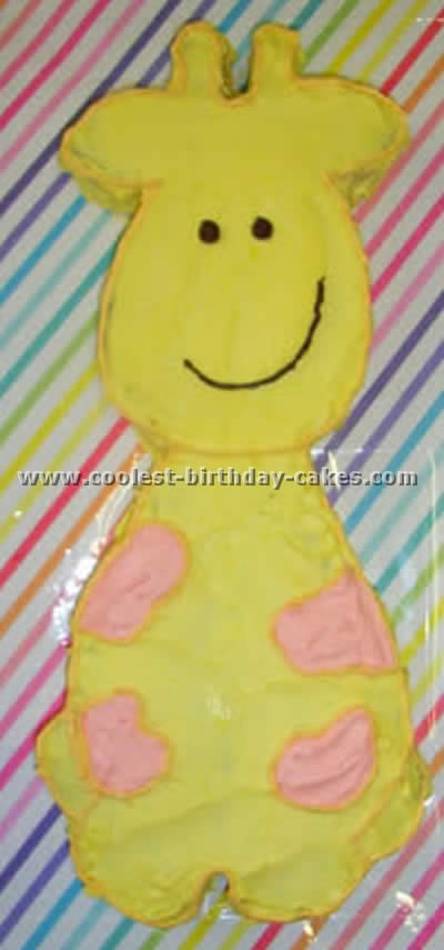 Giraffe Birthday Cake Photo