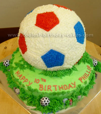 Soccer Ball  Birthday Cake Picture