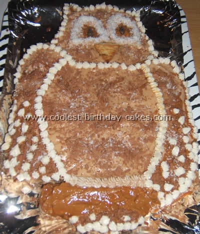 Owl Birthday Cake Decorating Idea