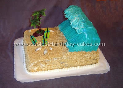 Surfing Birthday Cake Decorations