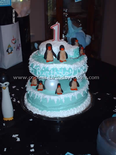 Penguin Cake Decorating Design Ideas