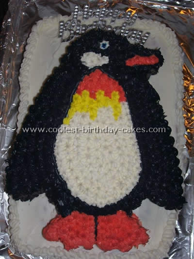 Penguin Cake Decorating Design Ideas