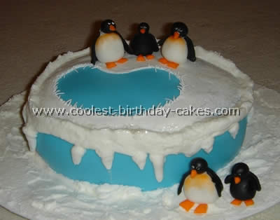 Penguin Cake Decorating Design Ideas