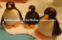 Penguin Cake Decorating Design Ideas