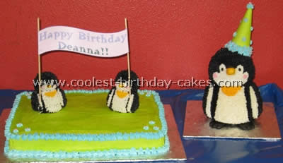 Penguin Cake Decorating Design Ideas