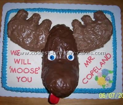 Moose Cake Decorating Instructions