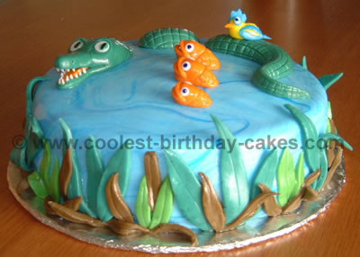 Alligator and Fish Cake Photo