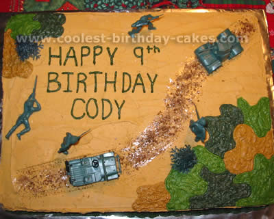 Army Scene Cake Decorating and Designs