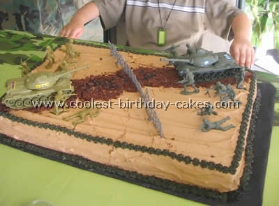 Army Scene Cake Decorating and Designs