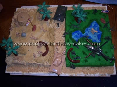 Army Scene Cake Decorating and Designs