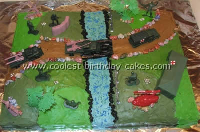 Army Scene Cake Decorating and Designs