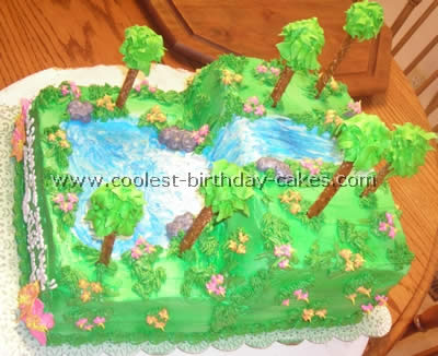 Waterfall Cake Designs