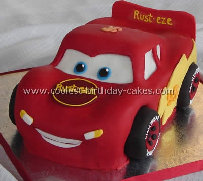 Lightning McQueen Car Birthday Cakes