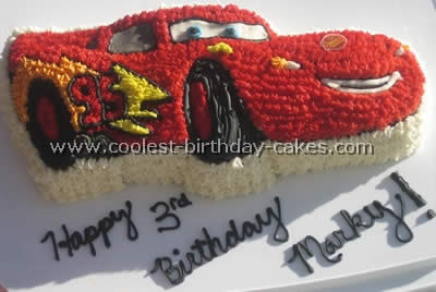 Lightning McQueen Car Birthday Cakes