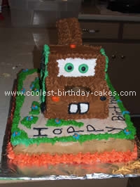 Disney's Cars Cake - Tow Mater