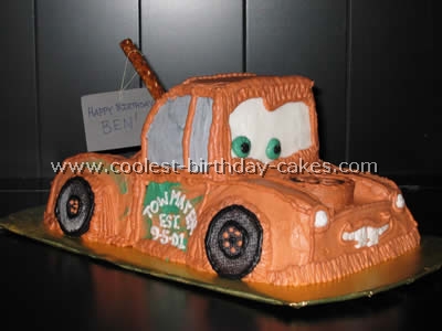 Disney's Cars Cake - Tow Mater