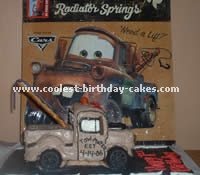 Disney's Cars Cake - Tow Mater