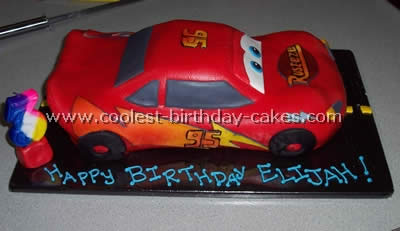 Lightning McQueen Cars Cake Decorations