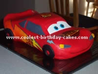 Lightning McQueen Cars Cake Decorations