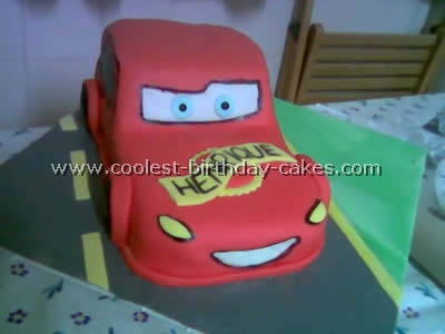 Lightning McQueen Cars Cake Decorations