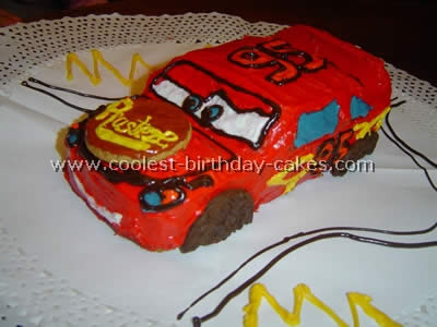 Lightning McQueen Cars Cake Decorations