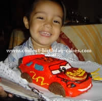 Lightning McQueen Cars Cake Decorations