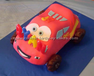 Lightning McQueen Cars Cake Decorations