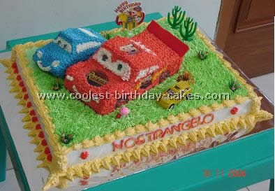 Lightning McQueen Cars Cake Decorations