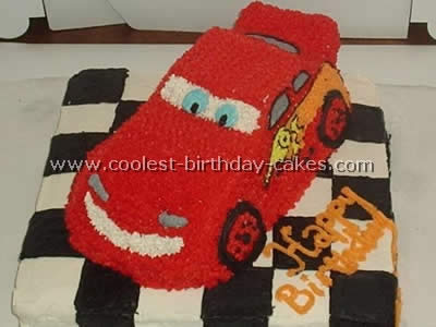 Lightning McQueen Cars Cake Decorations