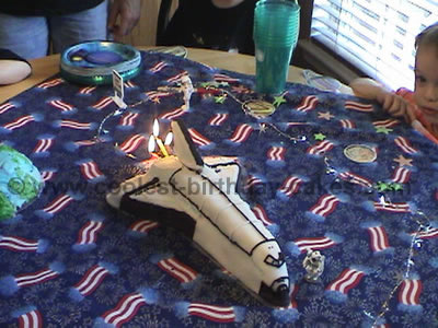 Space Shuttle Cake