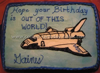 Space Shuttle Cake