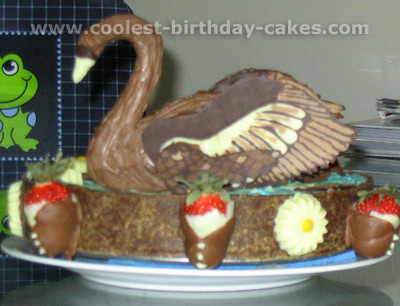 Swan Child Birthday Cake Pictures